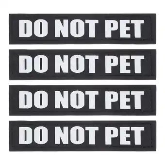 Walmart 2 Pairs Dog Patches Reflective Sticker Removable Dog Tags for Vest Dog Harness offer