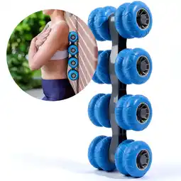 Walmart Thorex Back & Body Roller, Deep Tissue Muscle Massage and Pain Relief Blue offer