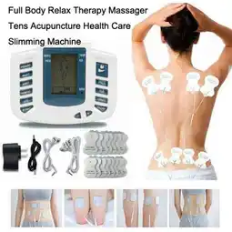 Walmart 〖Follure〗Electrical Stimulator Full Body Relax Muscle Therapy Massager Pulse Tens 16 pads offer
