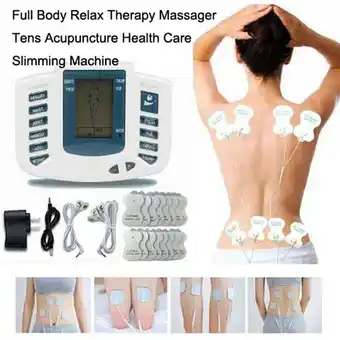 Walmart 〖Follure〗Electrical Stimulator Full Body Relax Muscle Therapy Massager Pulse Tens 16 pads offer