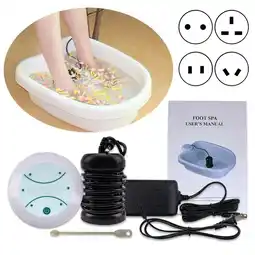 Walmart NIBOLOG Durable 24W Household Mini Foot Bath Spa Relax Pain Relief Tool Gift without Tub offer