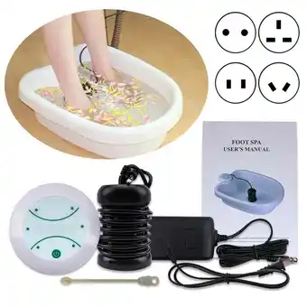 Walmart NIBOLOG Durable 24W Household Mini Foot Bath Spa Relax Pain Relief Tool Gift without Tub offer