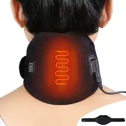 Walmart PRETXORVE Neck Heating Pad, Heated Neck Wrap with Time and Temperature Control, Usb Powered offer