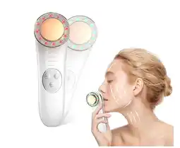 Walmart Face Massager, Skin Care Tools 7 In 1 Facial Machine Skin Care For Face Neck, Gold offer