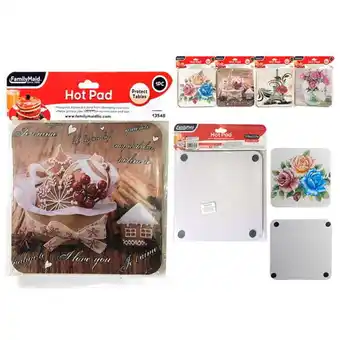 Walmart Familymaid 13548 7.75 x 7.75 in. Square Hot Pad with Print - Pack of 144 offer