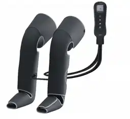 Walmart Leg Massager with Heat and Compression, Relaxation and Pain Relief, Black offer