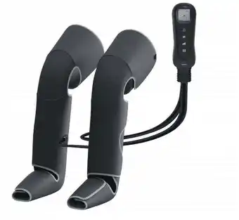 Walmart Leg Massager with Heat and Compression, Relaxation and Pain Relief, Black offer