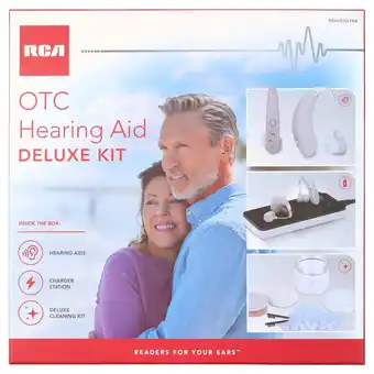 Walmart RCA OTC Behind-the-Ear Hearing Aids Value Bundle, Gray offer