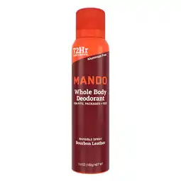 Walmart Mando Whole Body Deodorant for Men - Spray Deodorant - Aluminum Free - Bourbon Leather - 3.6oz offer