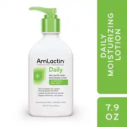 Walmart AmLactin Daily Moisturizing Body Lotion, 7.9 Ounce (Pack of 1) Bottle, Paraben Free offer