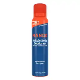 Walmart Mando Whole Body Deodorant for Men - Spray Deodorant - Aluminum Free - Pro Sport - 3.6oz offer