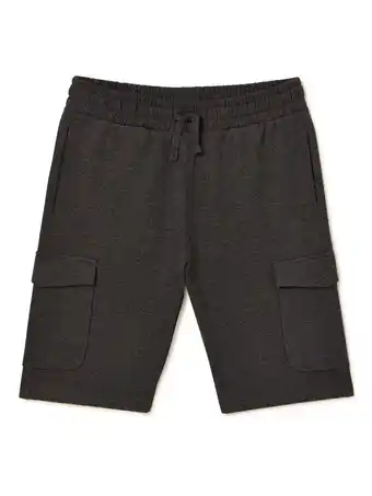 Walmart Hollywood Boys' French Terry Pull-On Cargo Shorts, Sizes 4-18 offer