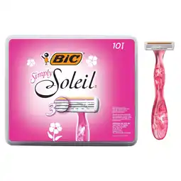 Walmart BIC Simply Soleil Women?s 3-Blade Disposable Razor, 10 Count offer