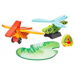 Walmart KidKraft Adventure Tracks: Dino World Prehistoric Pals: Plane Vehicle Playset (4 Pieces) offer