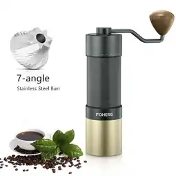 Walmart Manual Coffee Grinder, 7-Angle Stainless Steel Conical Burrs, External Adjustment, For All Coffees offer