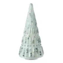 Walmart Holiday Time Christmas Beaded Blue Glass Tree Tabletop Decoration, 12 offer