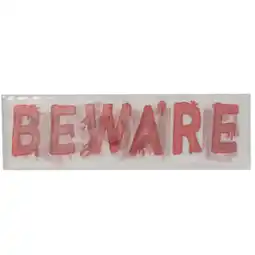 Walmart Halloween Gel Clings, Beware, 3 Count, by Way To Celebrate offer