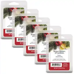 Walmart Fall Festival Scented Wax Melts, Better Homes & Gardens, 2.5 oz (5-Pack) offer