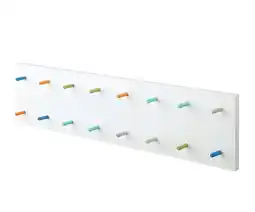 Walmart Better Homes & Gardens Wooden Dots Coat Hook, White, 23 lb Limit offer
