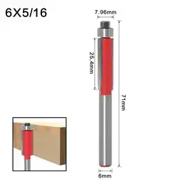Walmart Awuniuwa6Mm Shank Straight Flush Trim Router Bit Woodworking Cutting Tool1X Milling Cutter offer