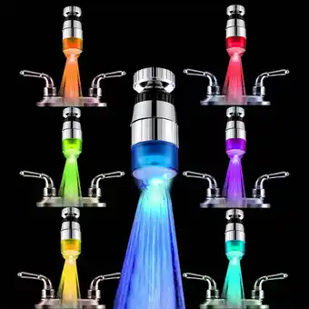 Walmart Awuniuwa Bath Light Bathroom Water 7Colors Glow Head Home Led Change Shower Faucets1 * Faucet Light offer