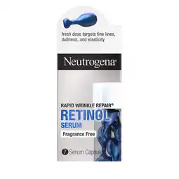 Walmart Neutrogena Rapid Wrinkle Repair Retinol Face Serum Capsules, 7 Ct offer