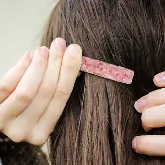 Walmart MHB Must-Have Beauty Hair Jewelry 6PCS Rose Quartz Hair Clips offer