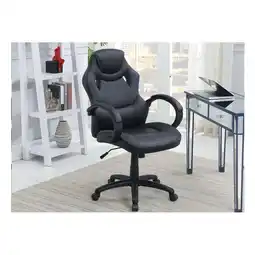 Walmart Office Chair Upholstered 1pc Cushioned Comfort Chair Relax Gaming Office Work Black And Red Color offer