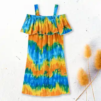 Walmart Herrnalise Toddler Kids Baby Girl Summer Vacation Dress Suspender Skirt Floral Dress summer savings offer
