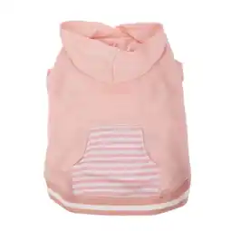 Walmart Vibrant Life Polyester Striped Dog and Cat Hoodie, Pink, Medium offer