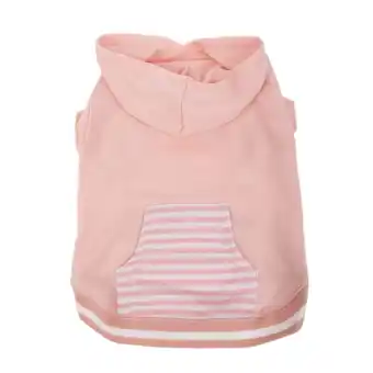 Walmart Vibrant Life Polyester Striped Dog and Cat Hoodie, Pink, Medium offer
