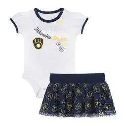 Walmart Infant Milwaukee Brewers Sweet Bodysuit & Skirt Set offer