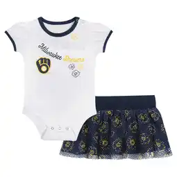 Walmart Newborn & Infant Milwaukee Brewers Sweet Bodysuit & Skirt Set offer