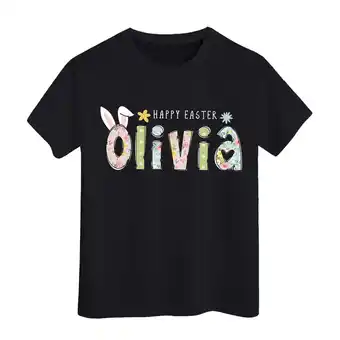 Walmart ZPWKLM ZPWKLM T-Shirts For Bunny Graphic Print Short Sleeve Crewneck Blouse For Kids size 3-4T offer