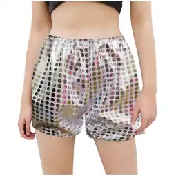 Walmart ZyeKqe Toddler Clothes Baby Girls Sequin Shorts High Waisted Wide Leg Sparky Glitter Party Shorts offer