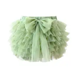 Walmart Teen Dresses Tutu Summer Pommel Solid Color Cover Skirt Flower Girl Dress Green 18-24 offer