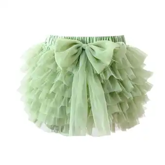 Walmart Teen Dresses Tutu Summer Pommel Solid Color Cover Skirt Flower Girl Dress Green 18-24 offer
