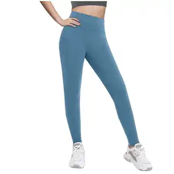 Walmart ZyeKqe Leggings for Girls Seamless High Waisted Tights Solid Color Workout Running Gym Pants offer
