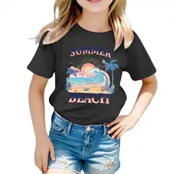 Walmart ZPWKLM Tops For Toddler Fashion Print Loose Short Sleeve Comtable Summer Clothes For Baby size 2-3T offer
