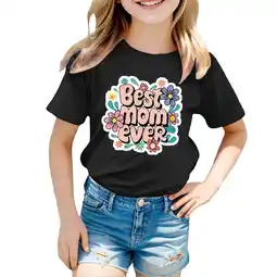 Walmart ZPWKLM Tops For Bouquet Cute Printed Solid Color Short Sleeve Clothing For Infnants size 18-24M offer