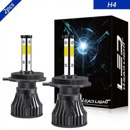 Walmart 2x H4 High&Low Beam for Toyota Corolla 1998-2000 LED Headlight Bulbs 6000K White 8000LM offer