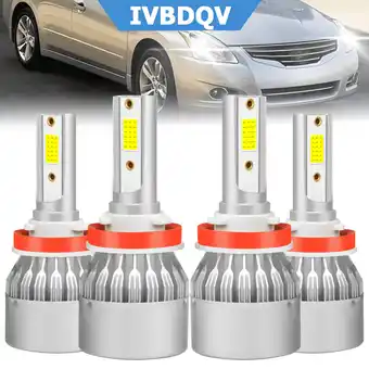 Walmart IVBDQV H9/H11 High Low Beam For Nissan Altima 2007-2018 LED Headlight Bulbs 4pcs offer