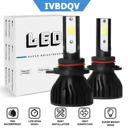 Walmart For Toyota RAV4 2016 2017 2018 LED Headlight Bulb 9012 High/Low Beam 2pcs offer