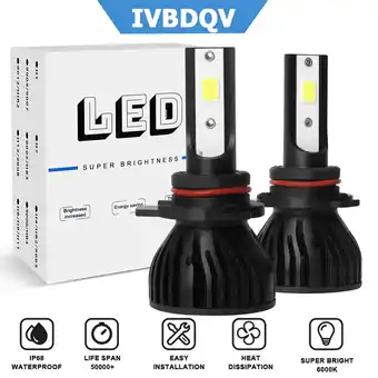 Walmart For Toyota RAV4 2016 2017 2018 LED Headlight Bulb 9012 High/Low Beam 2pcs offer