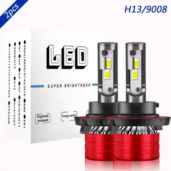 Walmart For 2011-2015 Chevy Cruze LED Headlight Bulbs High Low Beam 12000LM 6000K White 2pcs offer