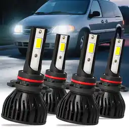 Walmart For Chrysler Town & Country 1998-2000 LED Headlight Bulbs, 6000K Bright White offer
