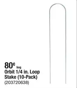 The Home Depot Orbit 1/4 in. Loop Stake (10-Pack) offer