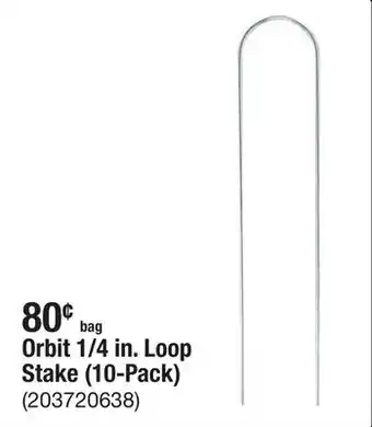 The Home Depot Orbit 1/4 in. Loop Stake (10-Pack) offer