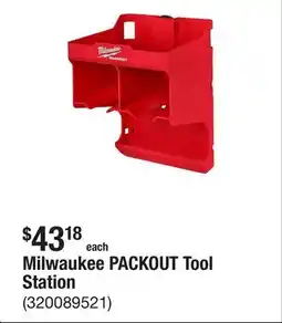 The Home Depot Milwaukee PACKOUT Tool Station offer
