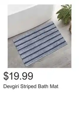 Costco Devgiri Striped Bath Mat offer